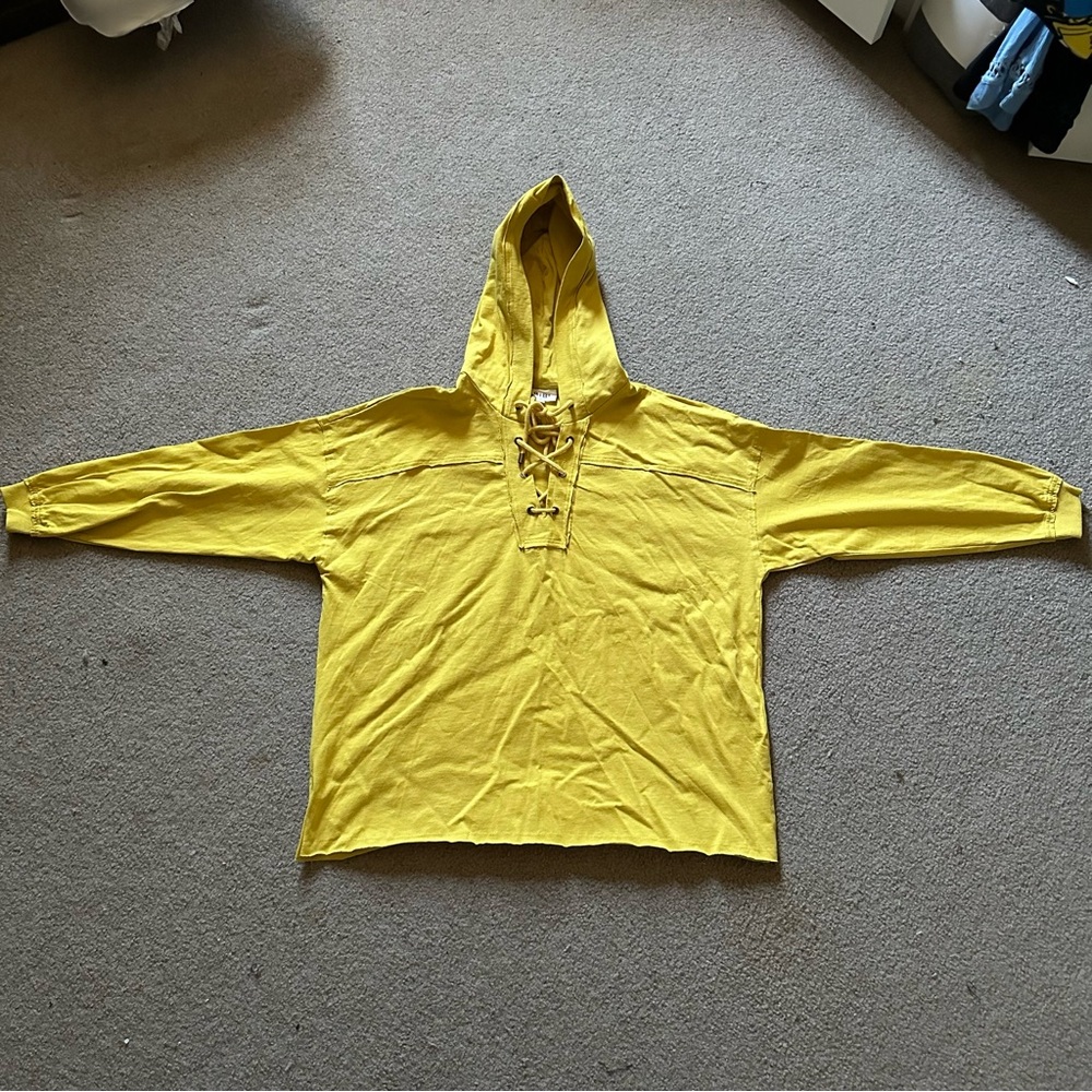 BIBI Mustard Lace-Up Hoodie IP4391